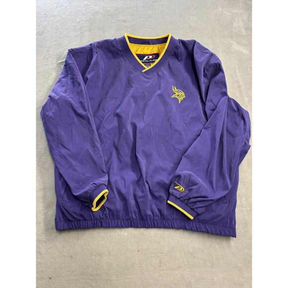 Vintage Minnesota Vikings Jacket Mens XL Pro Player Pullover NFL 90s - Picture 1 of 6